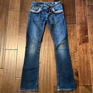 Girls Miss Me jeans size 24 Slim Boot cut